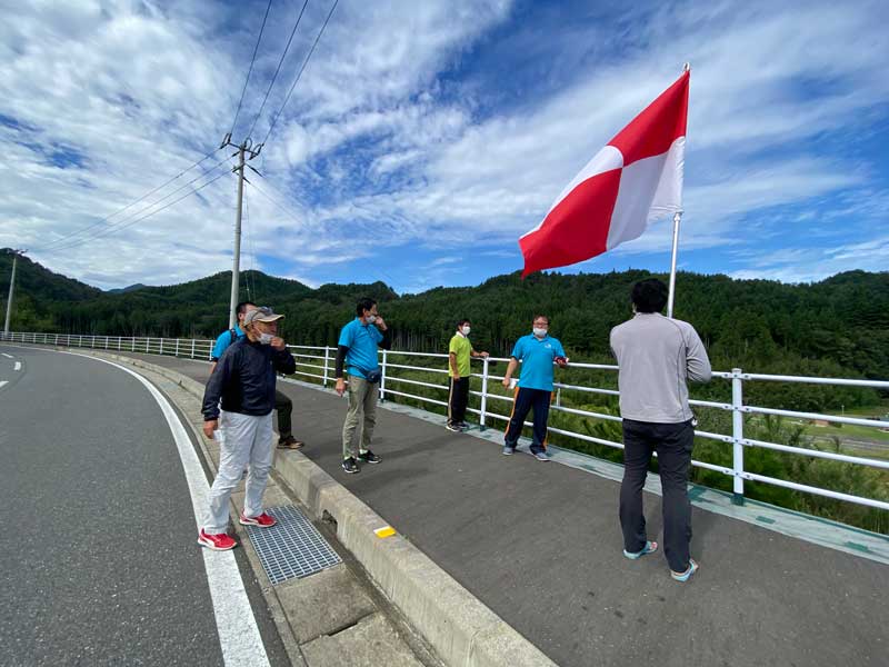 地域住民の避難訓練